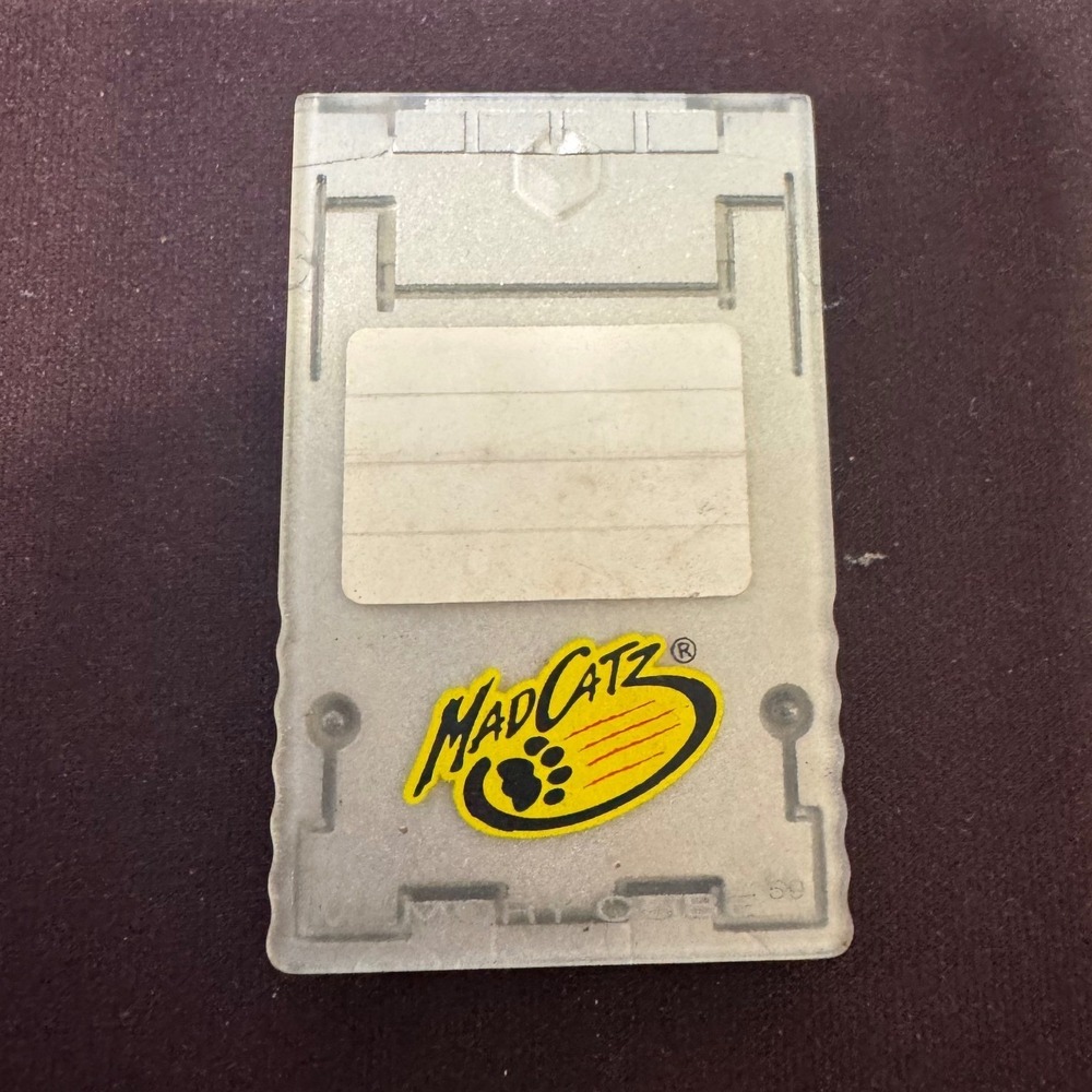 Mad Catz Memory Cube 59 for Nintendo GameCube Clear Storage Card 5607